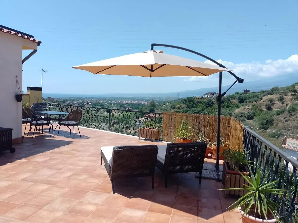 Flat With Panoramic Terrace And Private Pool Mt5X3 Appartement Taormina 0*,  Italië