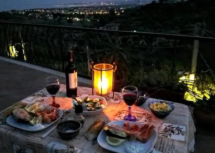 Flat With Panoramic Terrace And Private Pool Mt5X3 Appartement Taormina Italië