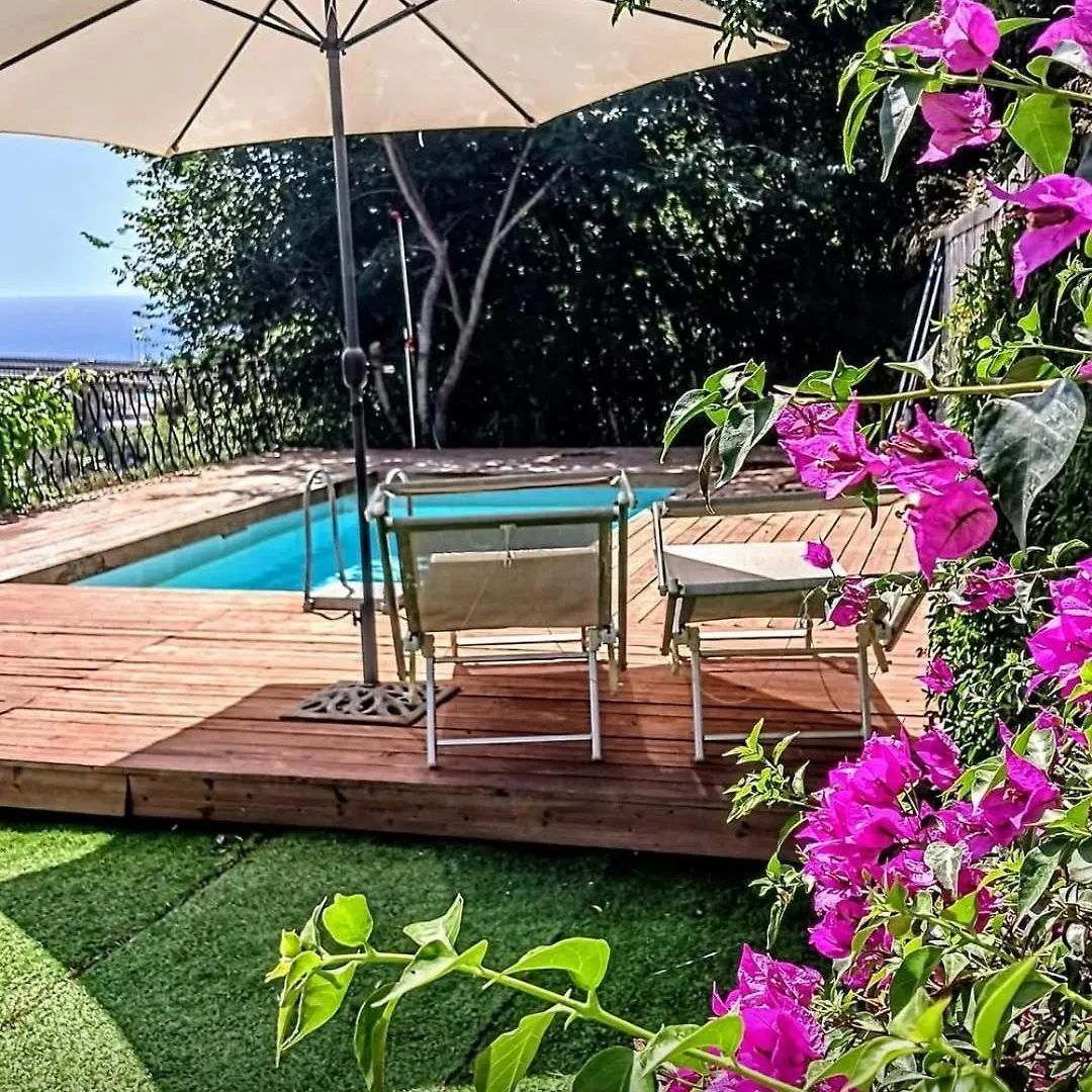 Flat With Panoramic Terrace And Private Pool Mt5X3 Appartement Taormina